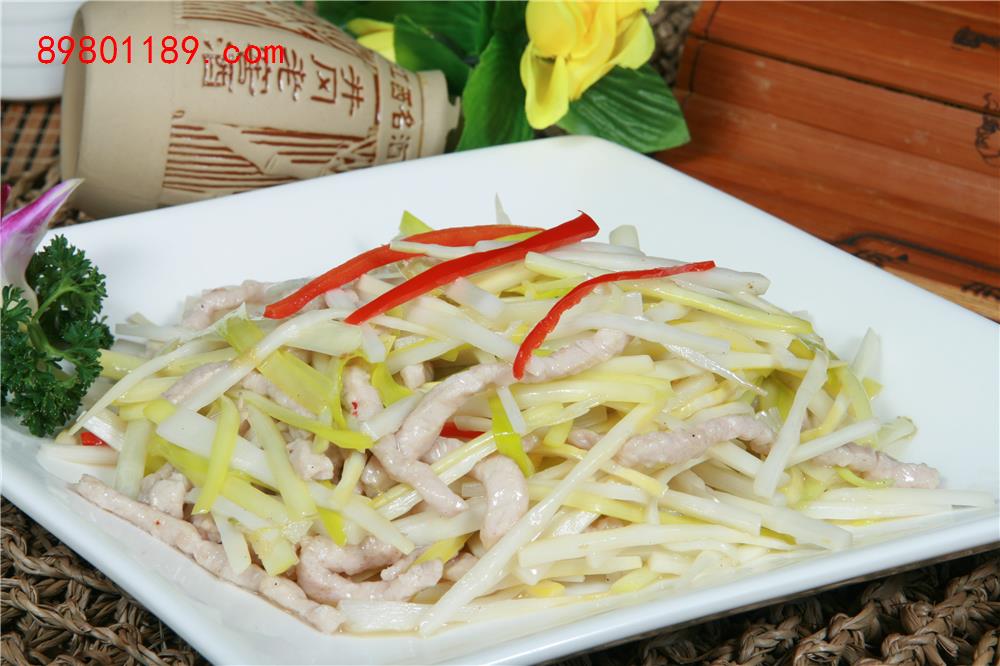 韭黄脆笋炒肉丝